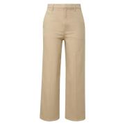 Cropped Trousers s.Oliver , Beige , Dames