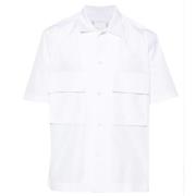 Short Sleeve Shirts Sacai , White , Heren