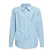 Shirt met logo Y/Project , Blue , Heren