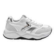 Zilveren Platte Schoenen Club108 Wit Voile Blanche , Multicolor , Dame...