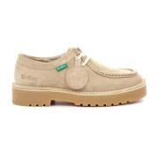 Laced Shoes Kickers , Beige , Dames