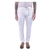 Trousers Eleventy , White , Heren
