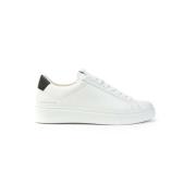 Witte Leren Sneakers met Ronde Neus en Logo Patch Crime London , White...