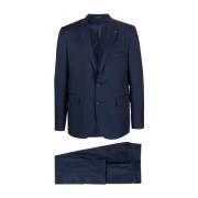 Single Breasted Suits Tagliatore , Blue , Heren