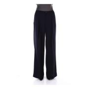 Wide Trousers Ralph Lauren , Blue , Dames