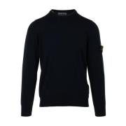 Round-neck Knitwear Stone Island , Blue , Heren