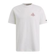 T-Shirt- CI R-Neck Regular FIT Cotton S/S Cast Iron , White , Heren