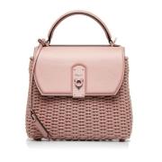 Pre-owned Leather handbags Salvatore Ferragamo Pre-owned , Pink , Dame...