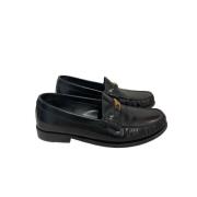 Pre-owned Leather flats Celine Vintage , Black , Dames