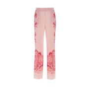 Wide Trousers Etro , Pink , Dames