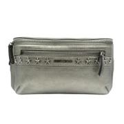 Pre-owned Leather crossbody-bags Jimmy Choo Pre-owned , Gray , Dames