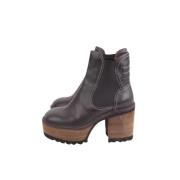 Pre-owned Leather boots Chloé Pre-owned , Black , Dames