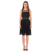 Elegante Zwarte Jurk Liu Jo , Black , Dames