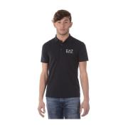 Klassieke Polo Shirt Emporio Armani EA7 , Black , Heren