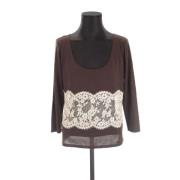 Pre-owned Wool tops Valentino Vintage , Brown , Dames