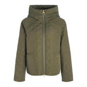 Down Jackets Barbour , Green , Dames