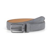 Lichtgrijs Suède Leren Riem Howard London , Gray , Heren