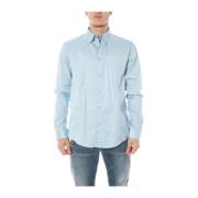 Casual Button-Up Overhemd Armani Jeans , Blue , Heren