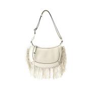 Leather handbags Isabel Marant , White , Dames