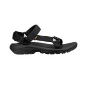 Stijlvolle Platte Sandalen voor de Zomer Teva , Black , Heren