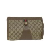 Pre-owned Canvas gucci-bags Gucci Vintage , Beige , Dames