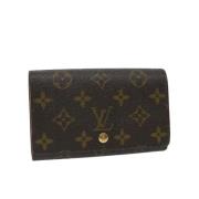 Pre-owned Canvas wallets Louis Vuitton Vintage , Brown , Dames