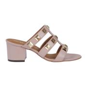 Roze Studded Band Mules voor vrouwen Via Roma 15 , Pink , Dames