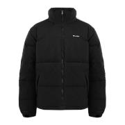 Heren Puffer Jacket Zwart Olaf Hussein , Black , Heren