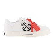 Lage Vulcanized Canvas Sneakers Off White , White , Heren