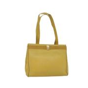 Pre-owned Leather totes Salvatore Ferragamo Pre-owned , Yellow , Dames