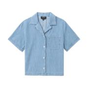 Short Sleeve Shirts A.p.c. , Blue , Dames