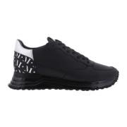 Heren Popham Sneaker Zwart/Zilver Mallet Footwear , Black , Heren