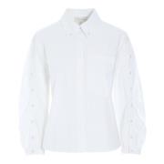 Stijlvol wit katoenen overhemd Dea Kudibal , White , Dames