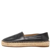 Pre-owned Leather flats Prada Vintage , Black , Dames