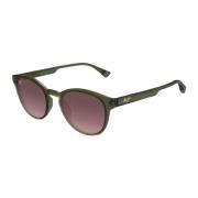 Hiehie Rs636-15 Shiny Trans Green Sunglasses Maui Jim , Green , Unisex