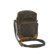 Pre-owned Canvas shoulder-bags Louis Vuitton Vintage , Brown , Dames