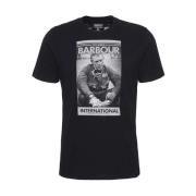 T-Shirts Barbour , Black , Heren