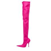 Pre-owned Velvet boots Balenciaga Vintage , Pink , Dames