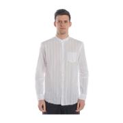 Koreaanse Stijl Overhemd Daniele Alessandrini , White , Heren