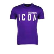 T-Shirts Dsquared2 , Purple , Heren