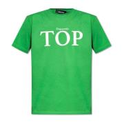 T-shirt met logo Dsquared2 , Green , Heren