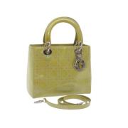 Pre-owned Leather handbags Dior Vintage , Green , Dames