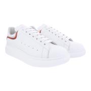 Leren Sneakers met Rubberen Zool Alexander McQueen , White , Heren