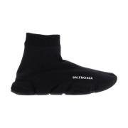 Heren Speed Alloverknit Zwart Balenciaga , Black , Heren