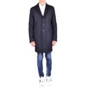 Hoogwaardige Parka Coat voor mannen Dsquared2 , Blue , Heren