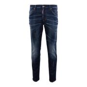 Heren Clean Wash Skater Blauw Dsquared2 , Blue , Heren