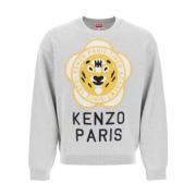 Gezellig Gebreide Trui Pullover Kenzo , Gray , Heren