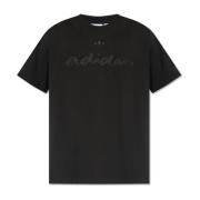 T-shirt met logo Adidas Originals , Black , Heren