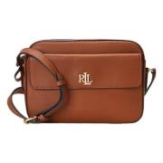 Bruin Leren Marcy Cameratas Ralph Lauren , Brown , Dames