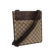 Pre-owned Canvas gucci-bags Gucci Vintage , Beige , Dames